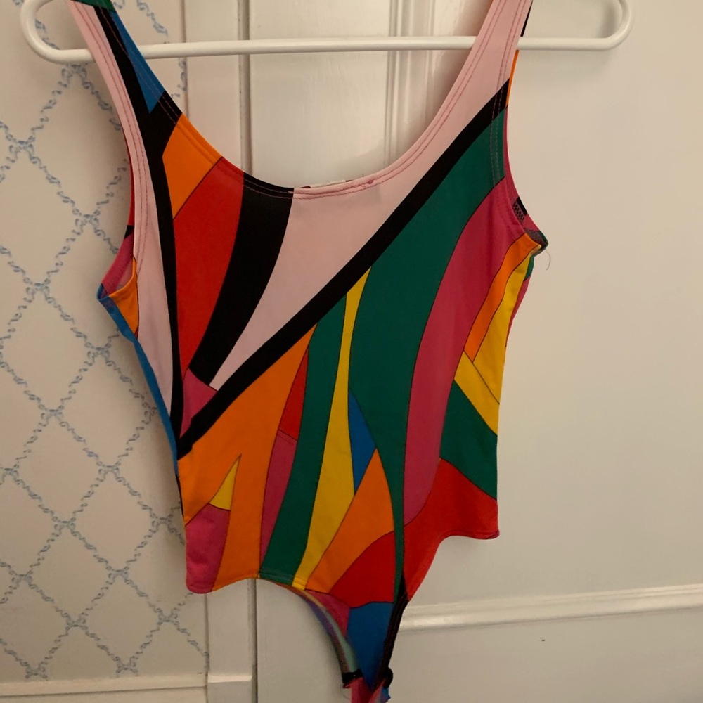 Funky bodysuit.